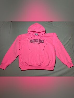 Neon Pink “Ocean Isle Beach” Pullover Hoodie Size XL